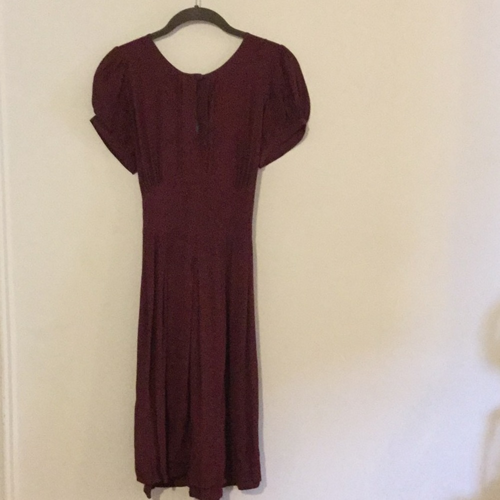NAF NAF Burgundy Dress from Paris